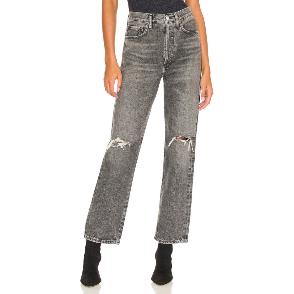 AGOLDE 90's Mid Rise Loose in Outline NWOT Sz 24